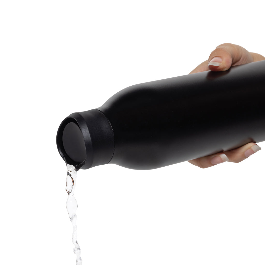 Avira Alok 360 Klick-Wasserflasche aus RCS rec. Stahl, 600ml – schwarz