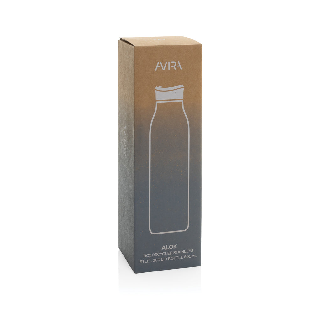 Avira Alok 360 Klick-Wasserflasche aus RCS rec. Stahl, 600ml