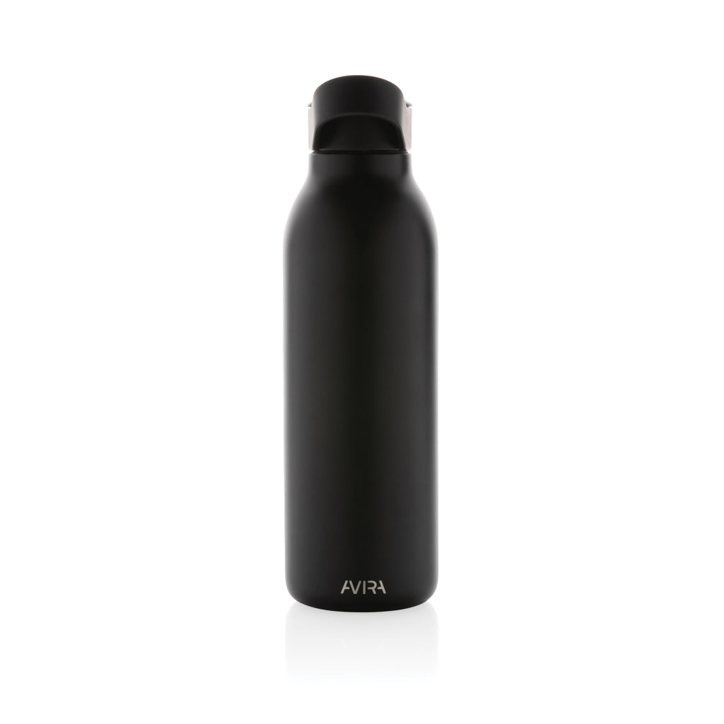 Avira Ara RCS Re-Steel Fliptop Wasserflasche 500ml – schwarz