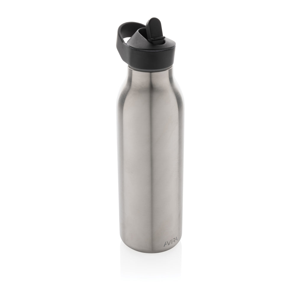Avira Ara RCS Re-Steel Fliptop Wasserflasche 500ml – silber
