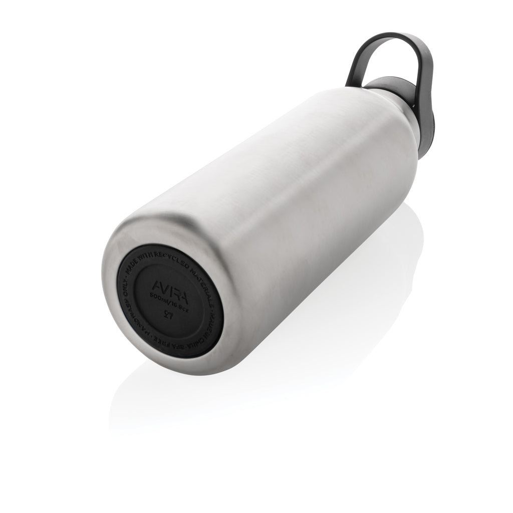 Avira Ara RCS Re-Steel Fliptop Wasserflasche 500ml – silber