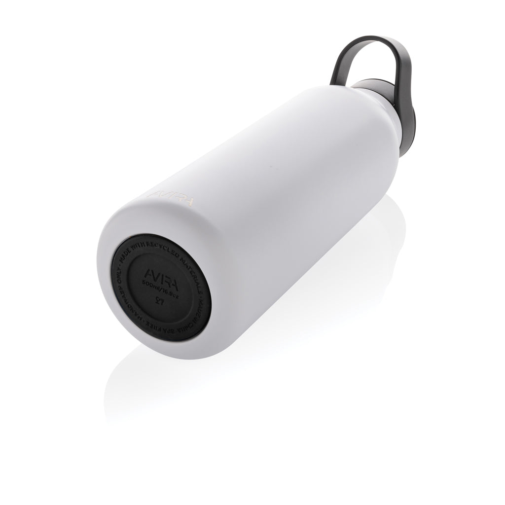 Avira Ara RCS Re-Steel Fliptop Wasserflasche 500ml – weiß