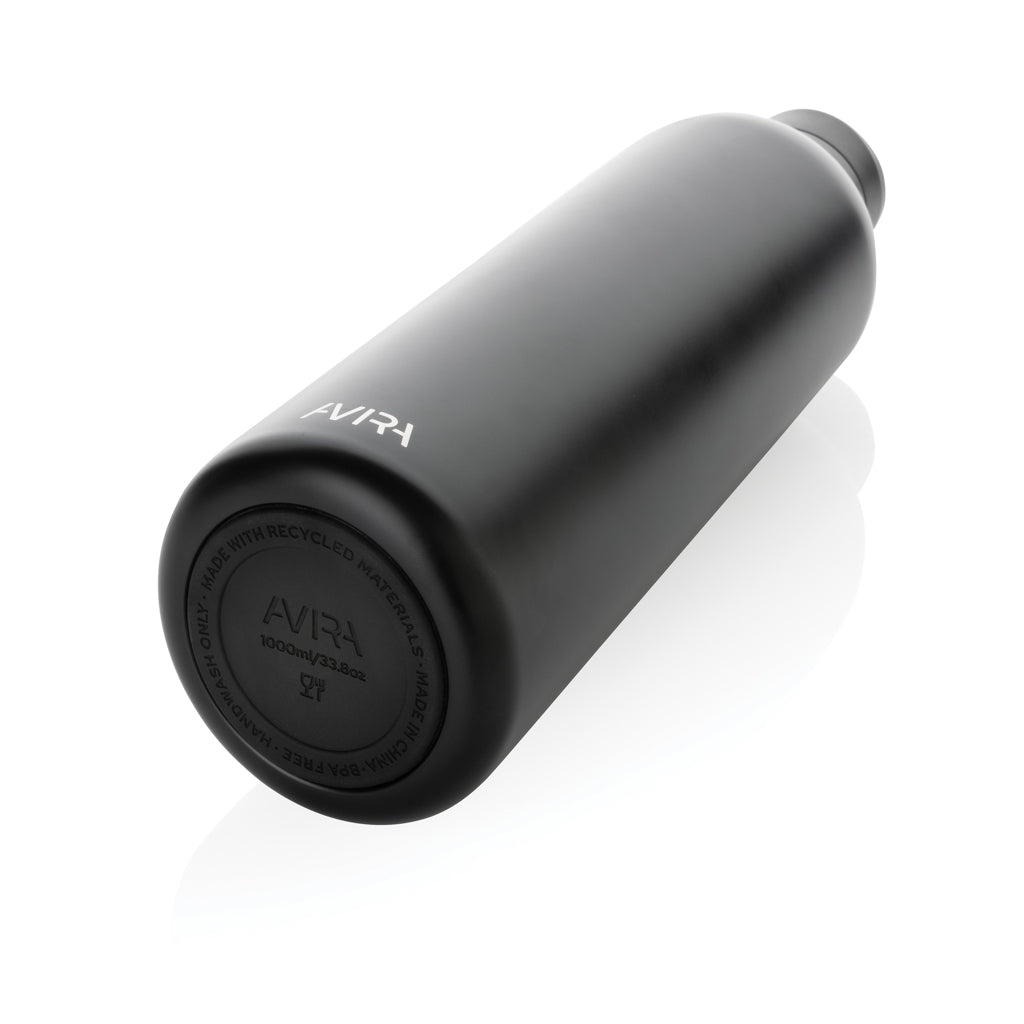 Avira Avior RCS recycelte Stainless-Steel Flasche 1L – schwarz