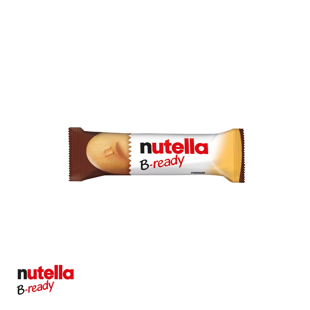 Werbeschuber geöffnet mit einem nutella B ready Riegel