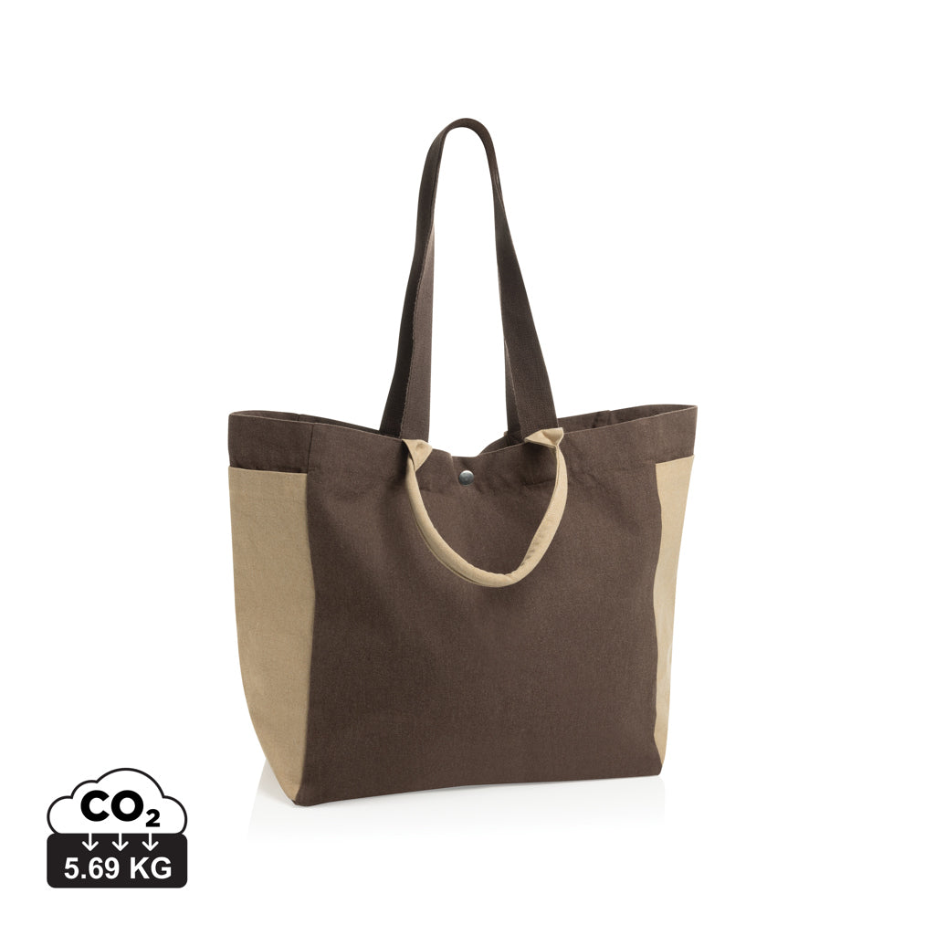 BEAU AWARE™ Allround-Shopper aus rec. Canvas 400gr/m² – braun
