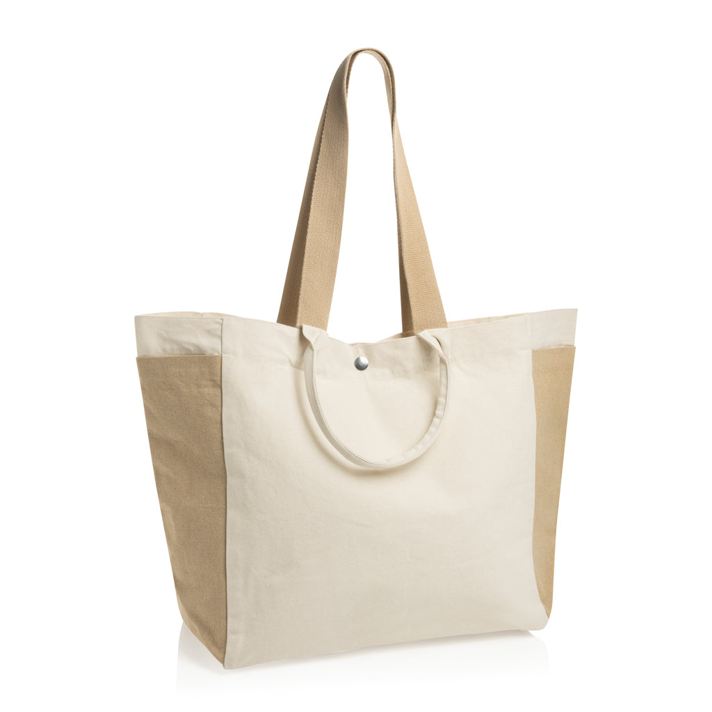 BEAU AWARE™ Allround-Shopper aus rec. Canvas 400gr/m² – off white