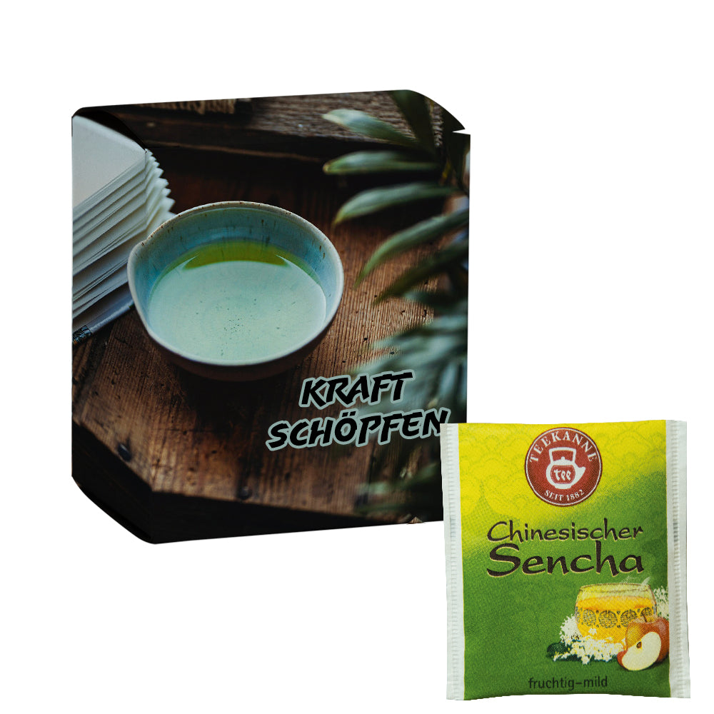 Beuteltee Sortiment in der Faltschachtel – Beuteltee Chinesischer Sencha, 10 Stück, 17,5 g
