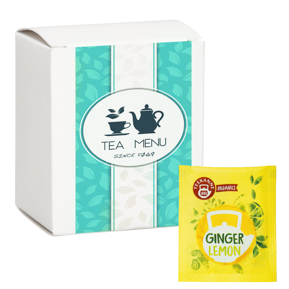 Bio Beuteltee Sortiment in der Faltschachtel – Bio Beuteltee Ginger Lemon, 10 Stück, 18 g