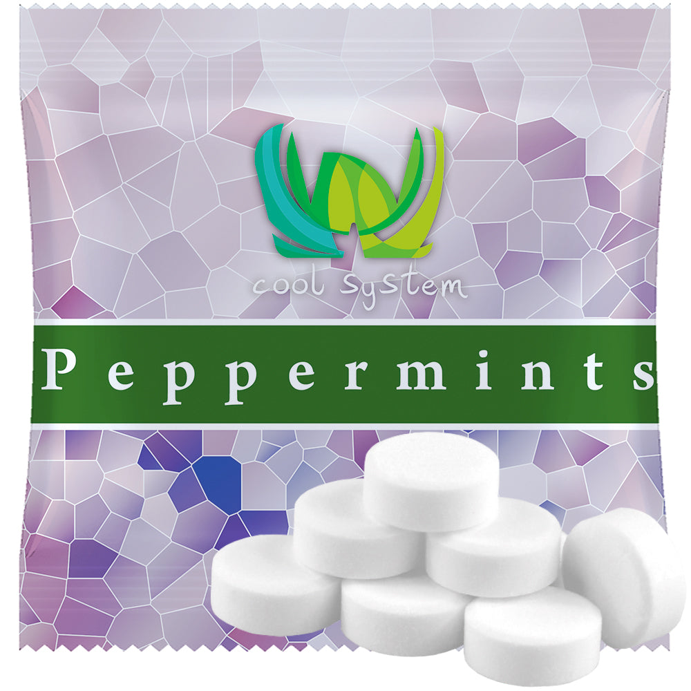 Bio Bonbonmischung in der Mini Tüte – Bio Pfefferminz Drops, ca. 5 g