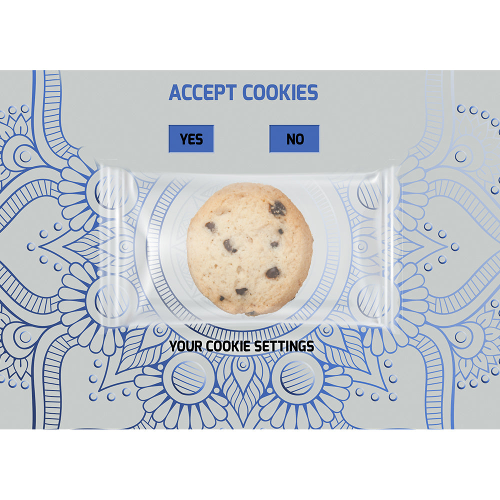 Bio Cookies auf der Werbekarte – Bio Cookie Schoko Orange, ca. 7 g
