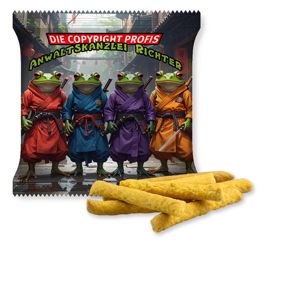 Bio Knabbermix in der Maxi XL Tüte – Bio Pizza Stangen, ca. 30 g