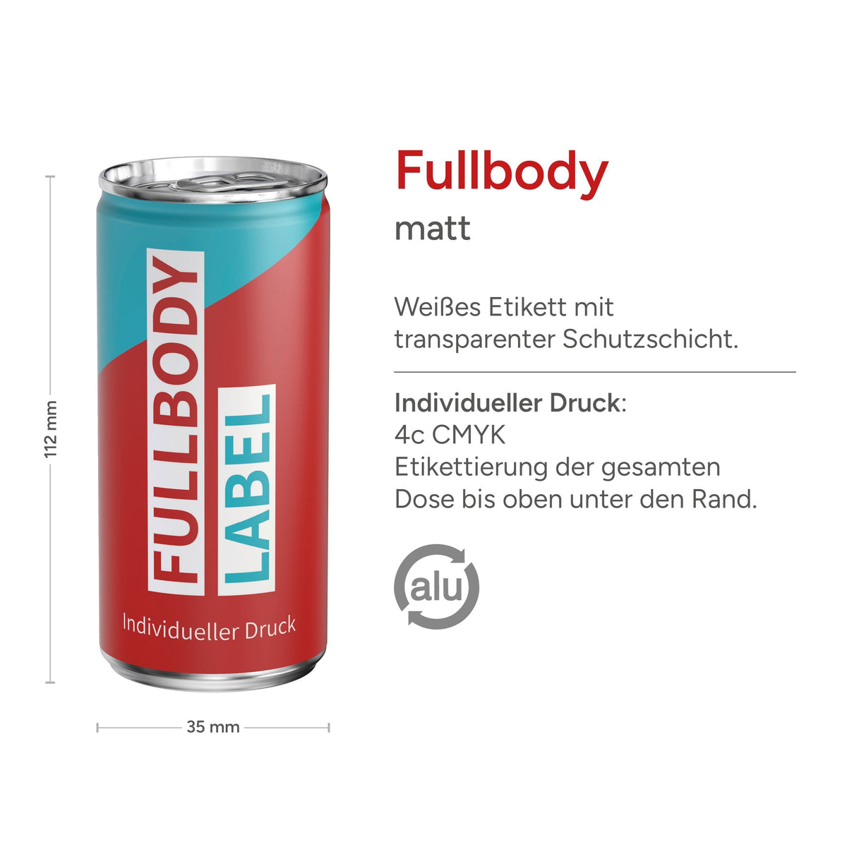 Bio Orangensaft 200 ml Dose mit Fullbody Etikett