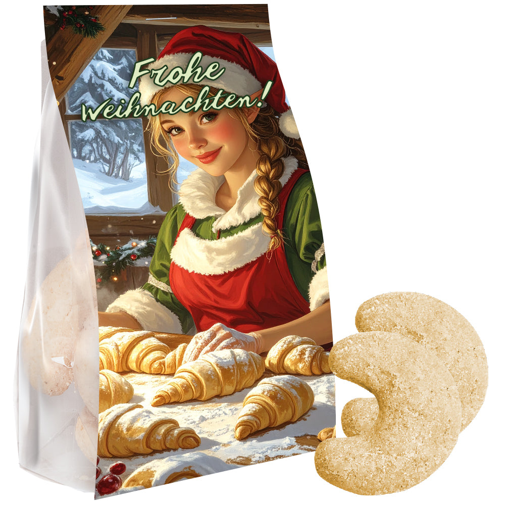 Bio Weihnachtsgebäck im großen Standbeutel – Bio Vanillekipferl, 100 g