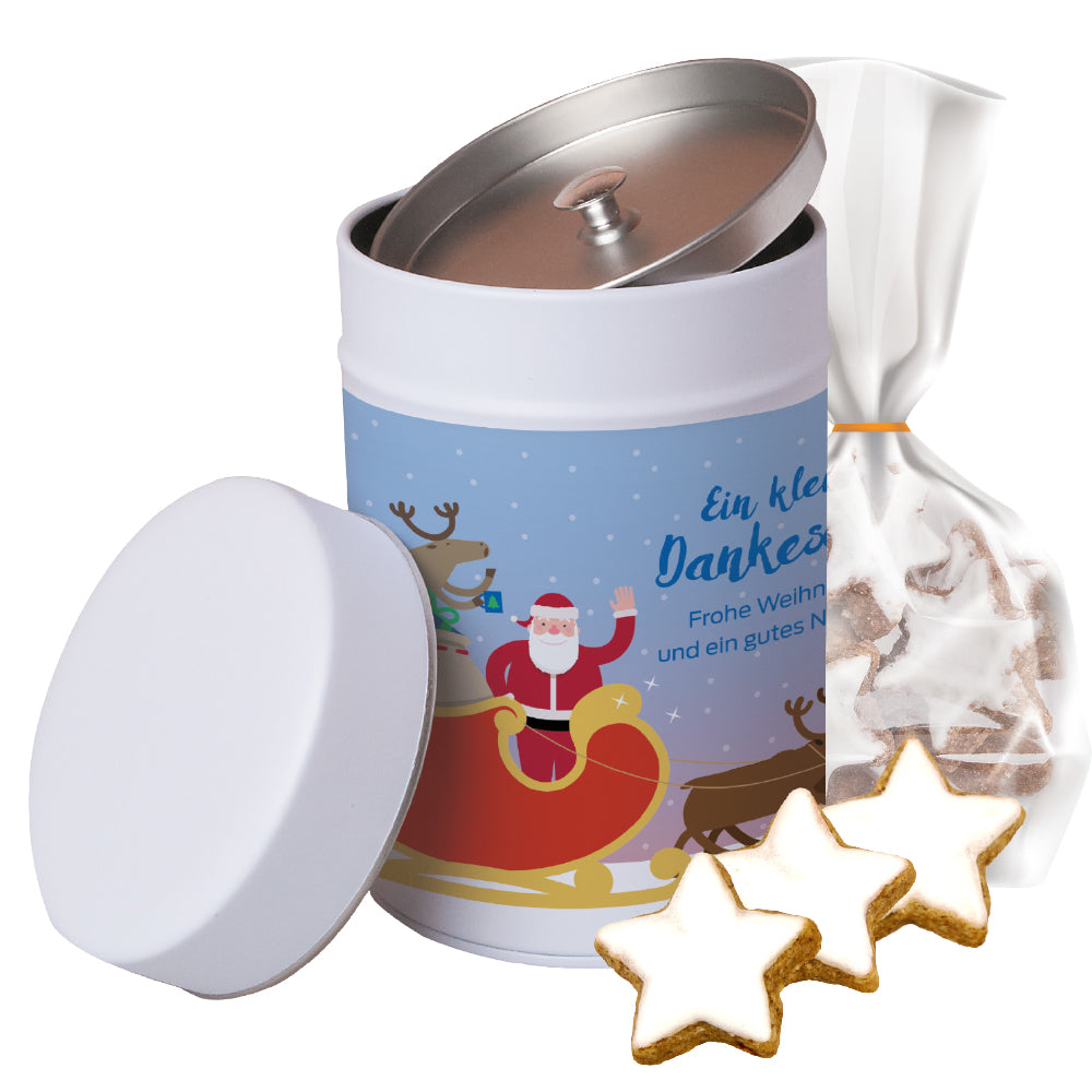 Bio Weihnachtsgebäck in der Metalldose – Bio Zimtsterne, ca. 100 g