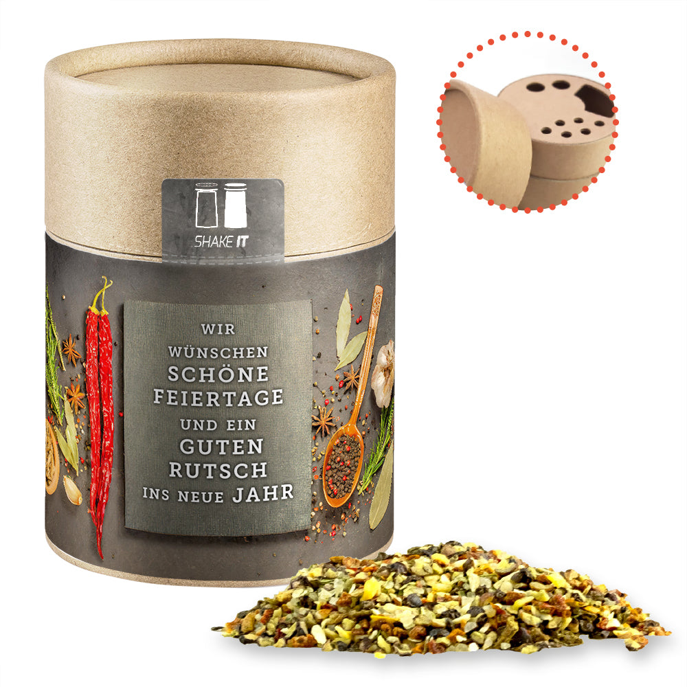 Bio Weihnachtsgewürz im Papierstreuer – Bio Weihnachts Gewürzmischung Chefsache, ca. 60 g