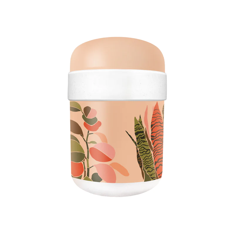 bioloco lunchpot in apricot und tropischen Pflanzen