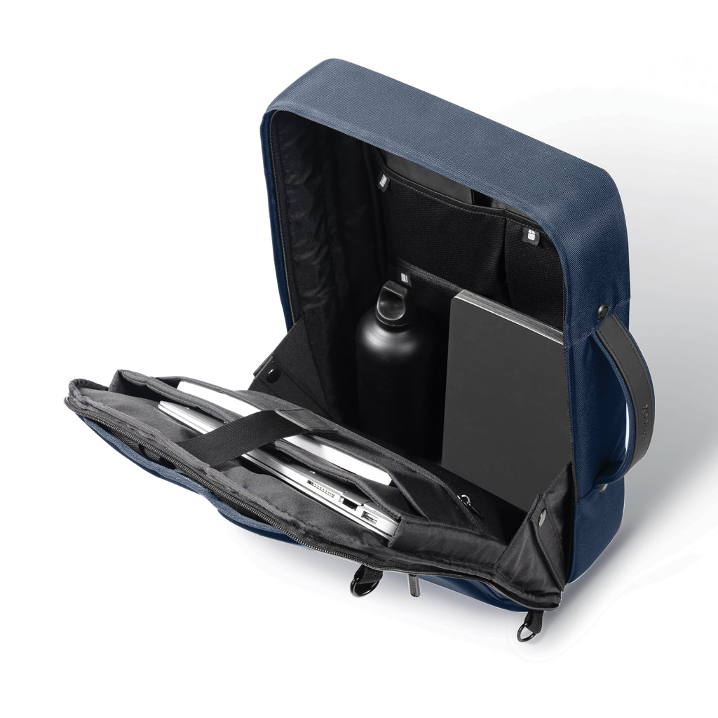 Bobby Bizz 2.0 Anti-Diebstahl Rucksack & Aktentasche – navy blau