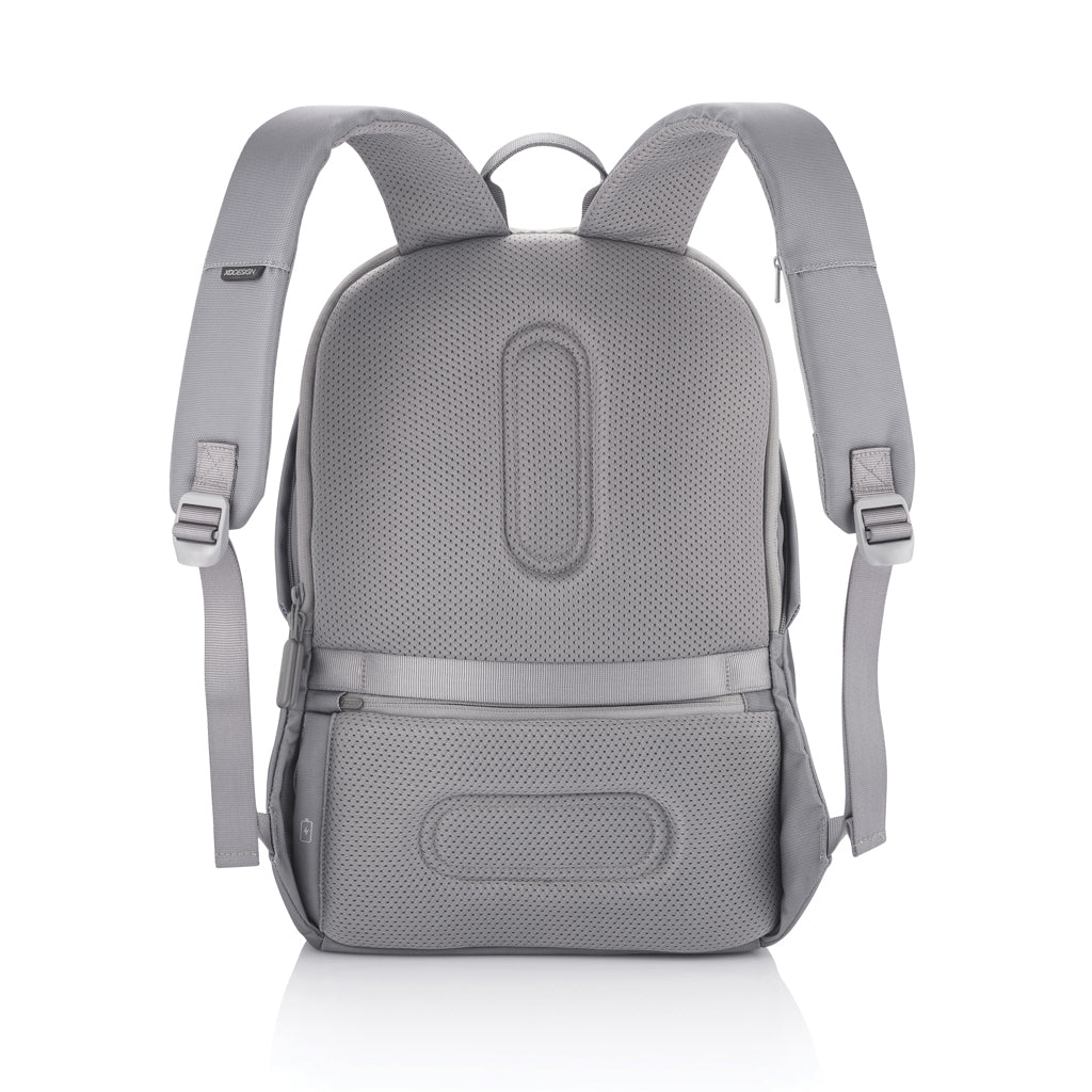 Bobby Soft, Anti-Diebstahl-Rucksack – grau