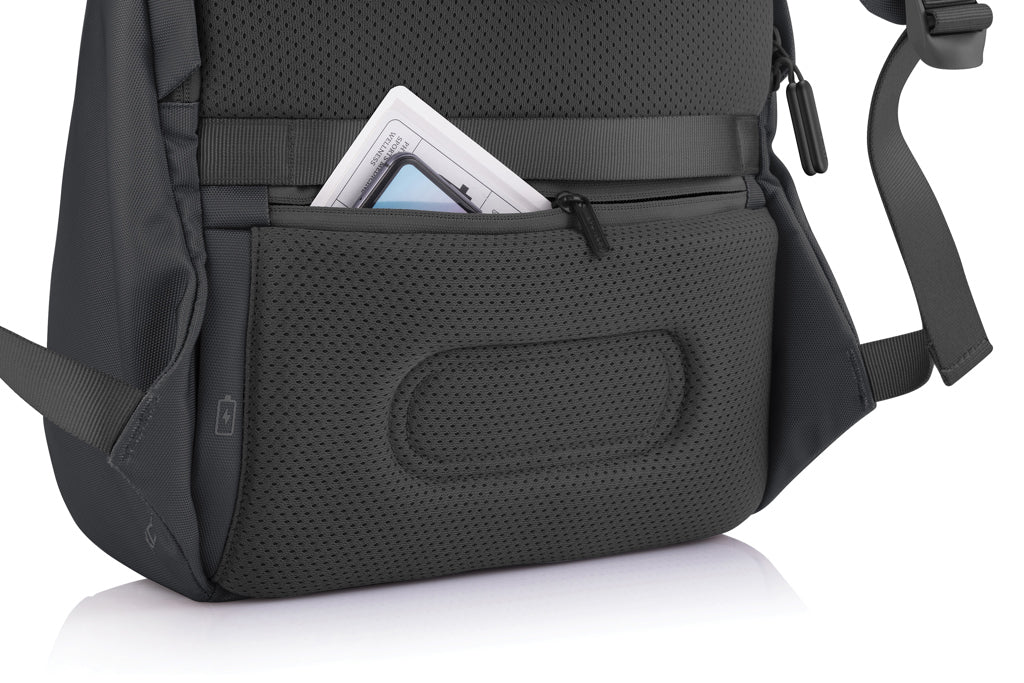 Bobby Soft, Anti-Diebstahl-Rucksack – schwarz