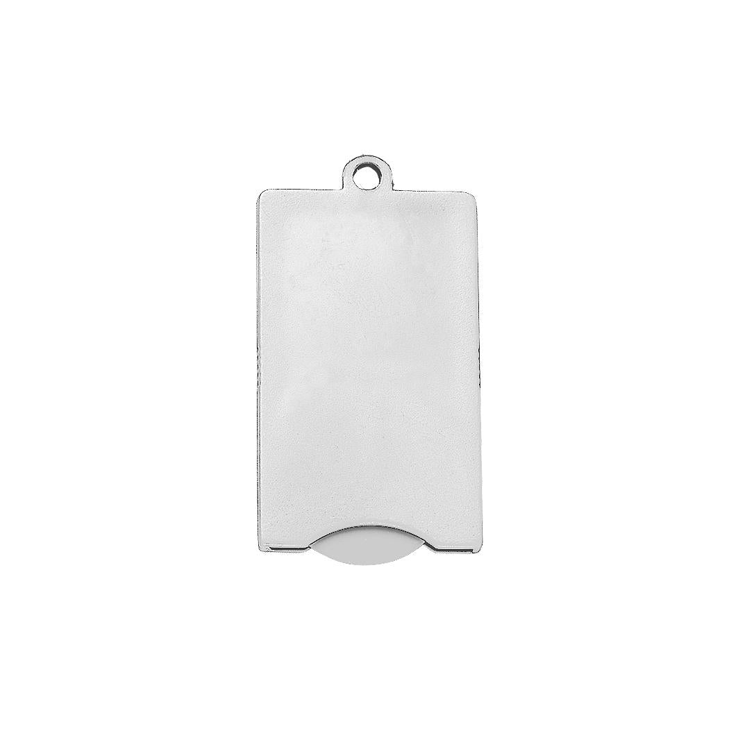 Chip-Schlüsselanhänger „Square“ – Weiß