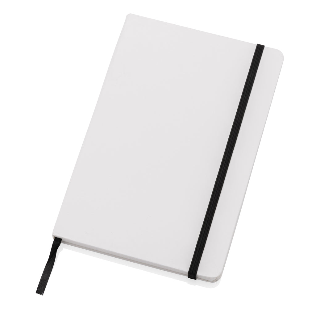 Craftstone A5 Notizbuch aus recycelt. Kraft- und Steinpapier – weiß