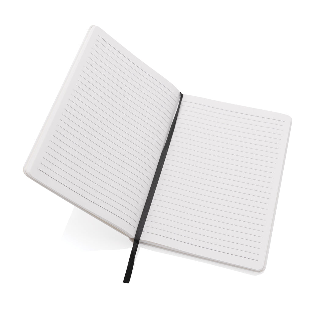 Craftstone A5 Notizbuch aus recycelt. Kraft- und Steinpapier – weiß