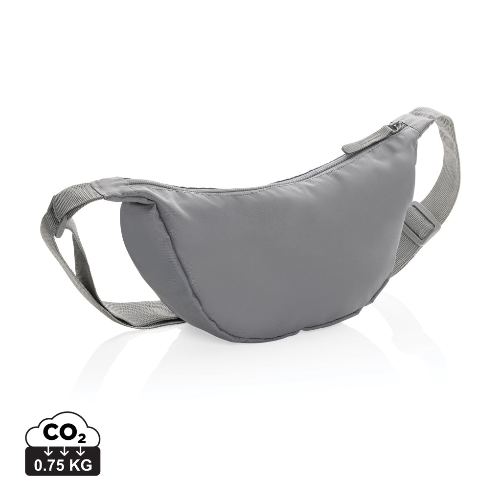 Crescent AWARE™ RPET Half-Moon Sling Tasche – Silbergrau