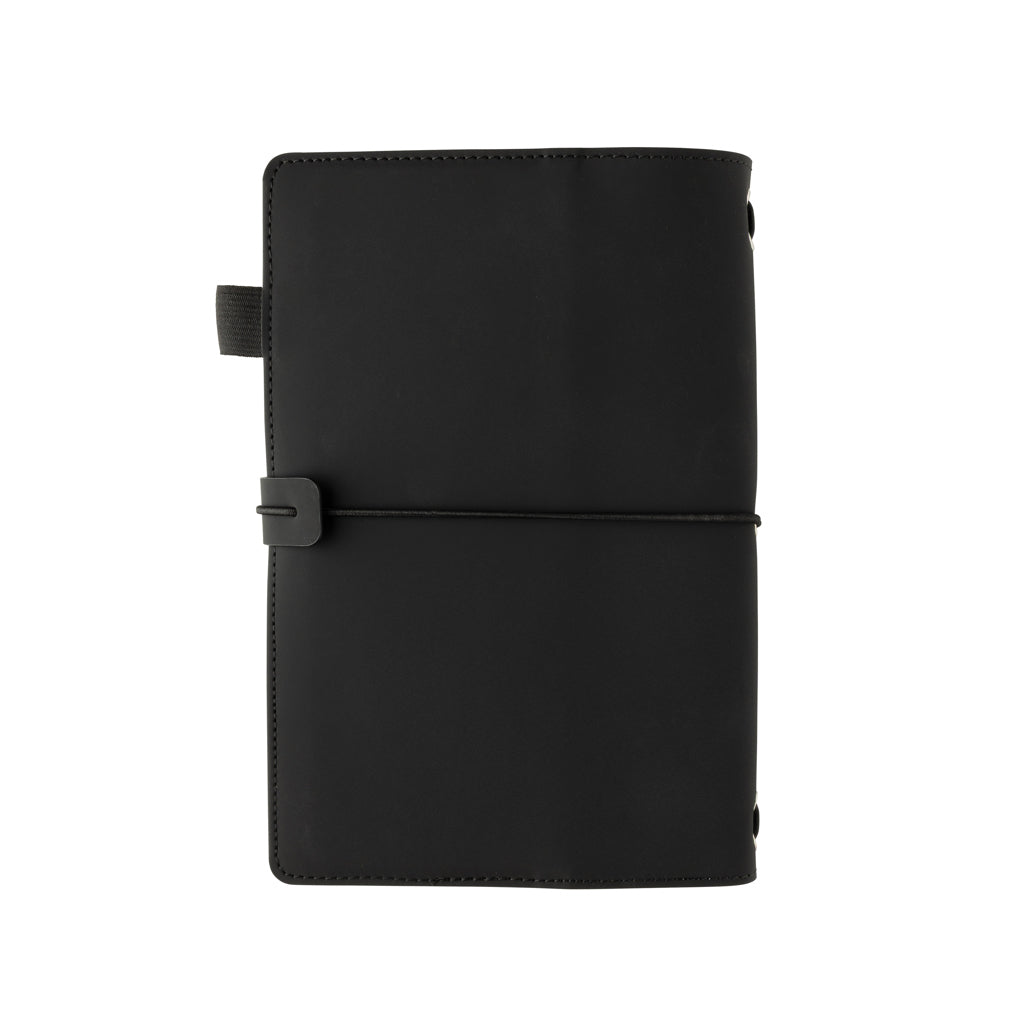 Daily Notes Binder 3-in-1 PU-Notizbuch zum Nachfüllen – schwarz
