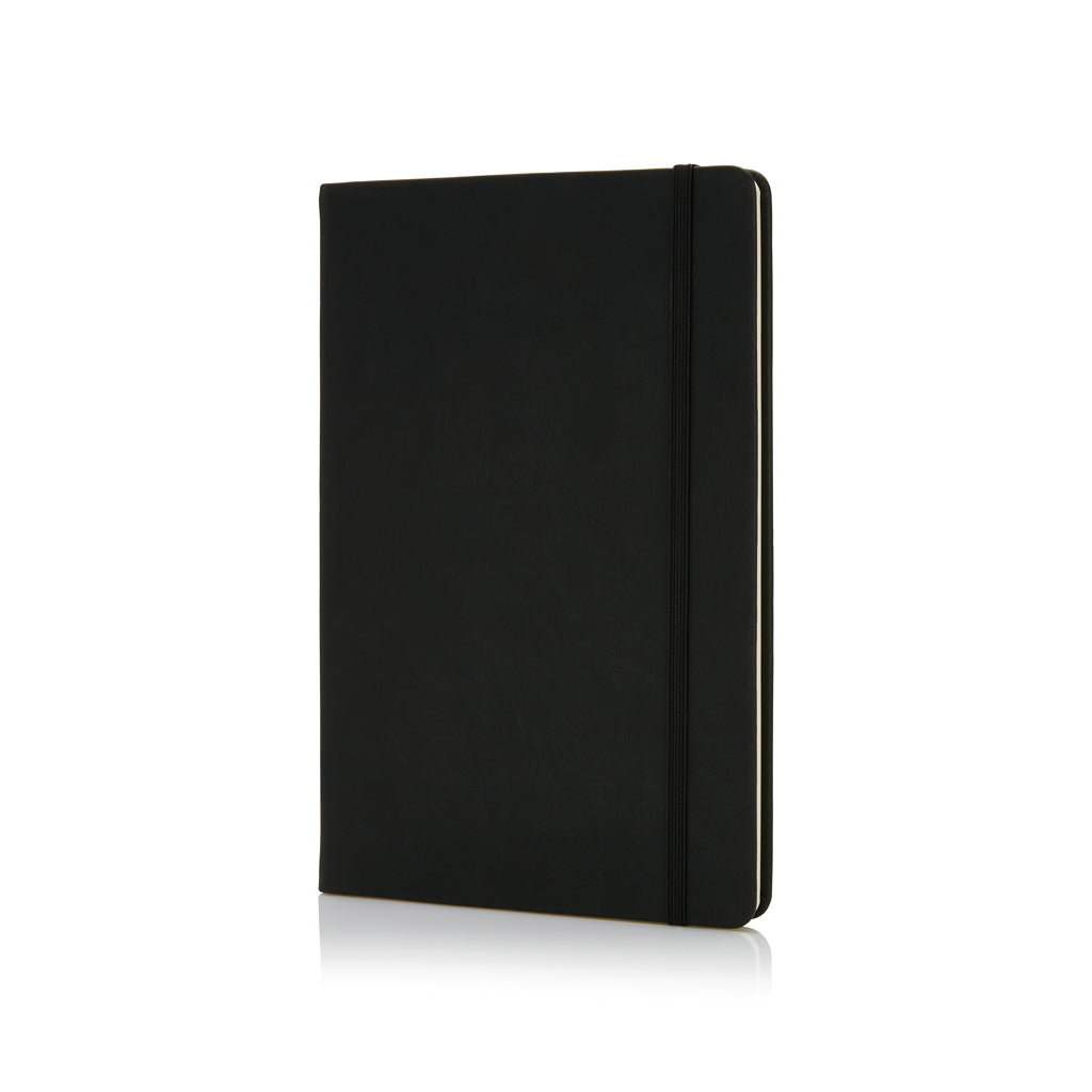 Deluxe Hardcover PU A5 Notizbuch – schwarz