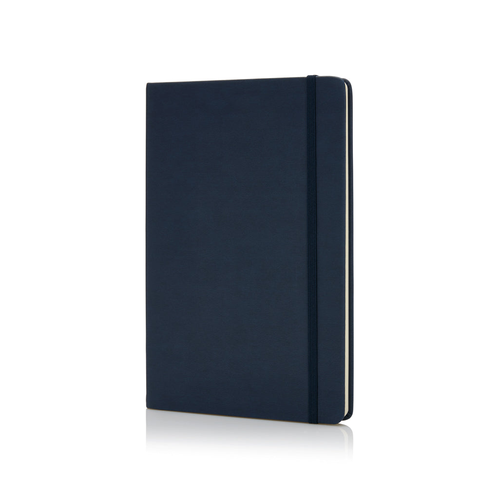 Deluxe Hardcover PU A5 Notizbuch – navy blau
