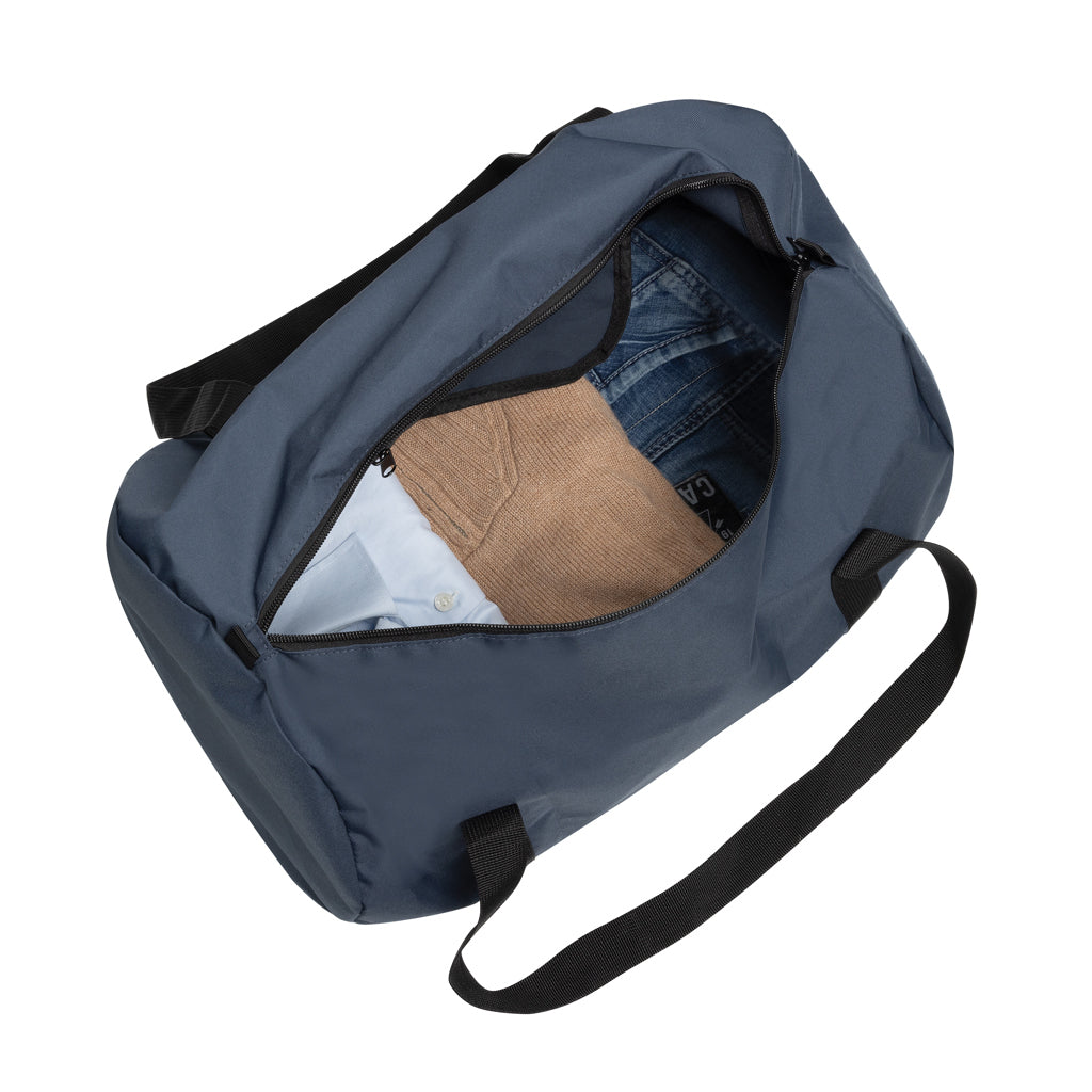 Dillon AWARE™ RPET faltbare Sporttasche – navy blau
