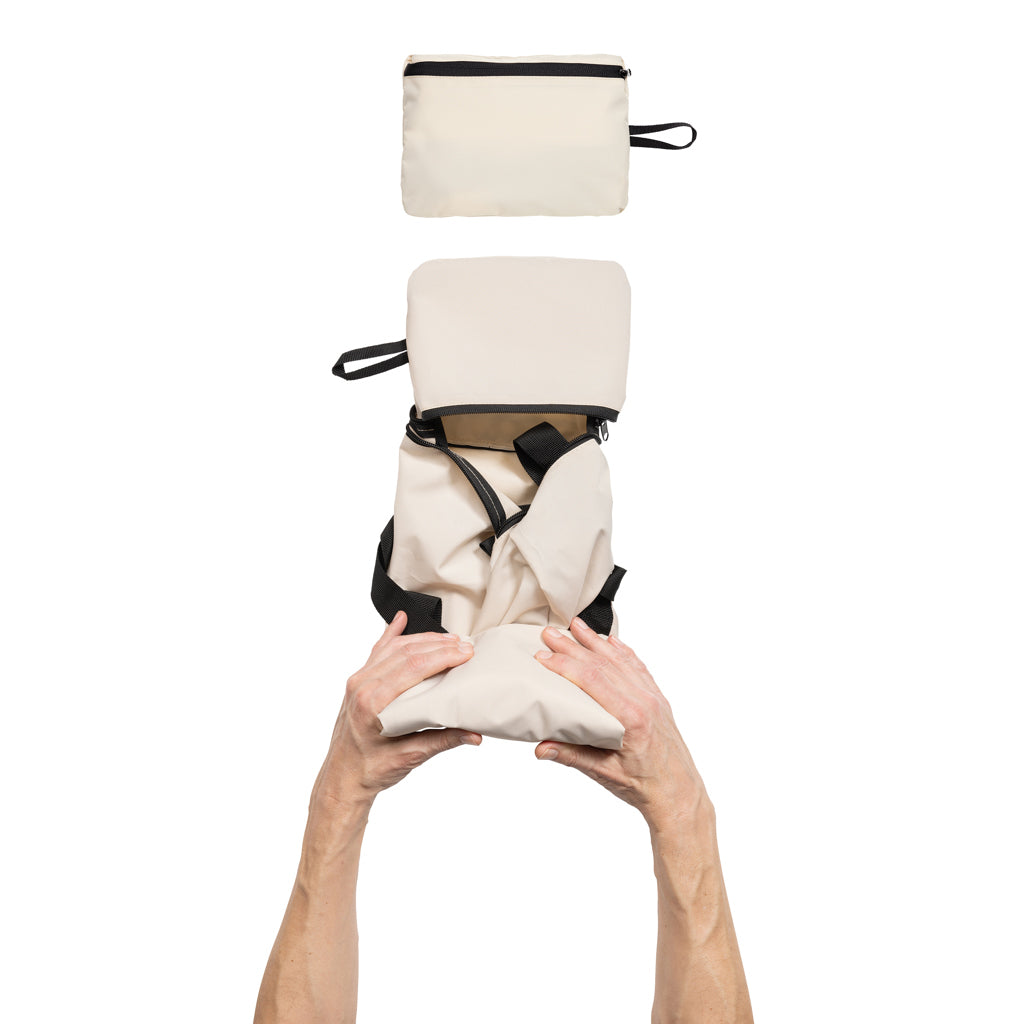 Dillon AWARE™ RPET faltbare Sporttasche – off white