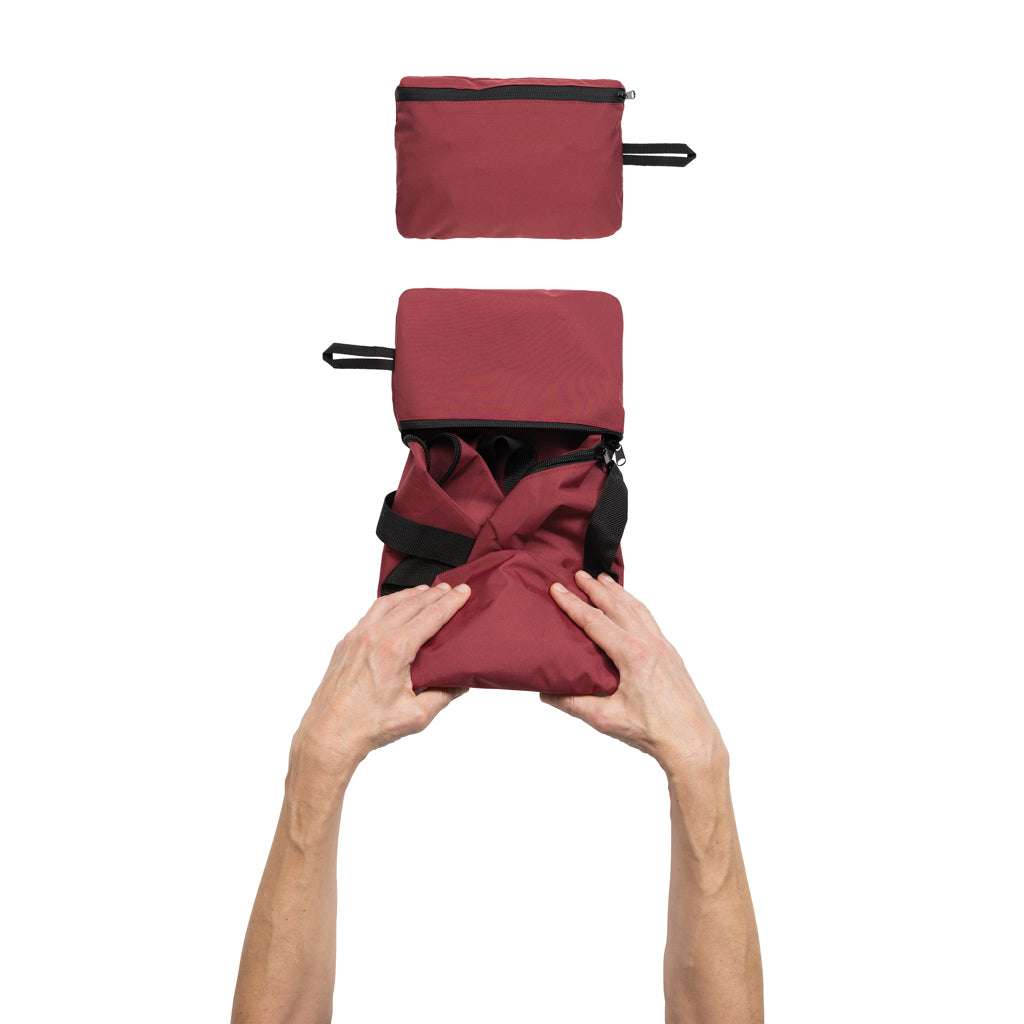 Dillon AWARE™ RPET faltbare Sporttasche – rot