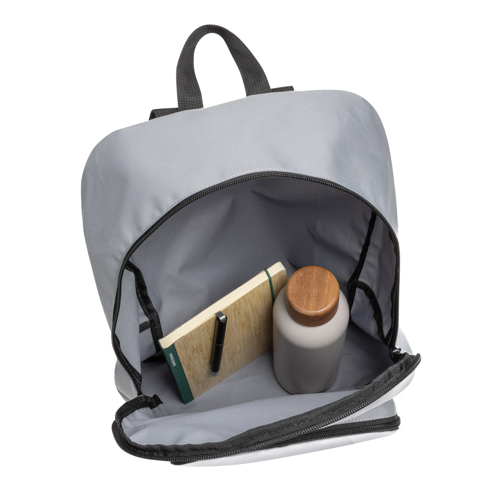 Dillon AWARE™ RPET faltbarer klassischer Rucksack – grau