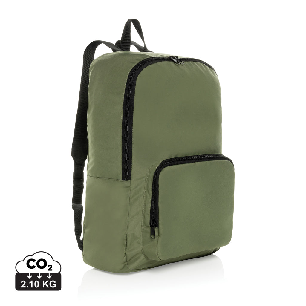 Dillon AWARE™ RPET faltbarer klassischer Rucksack – grün