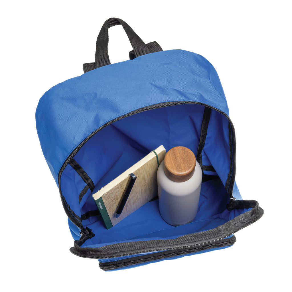 Dillon AWARE™ RPET faltbarer klassischer Rucksack – Königsblau