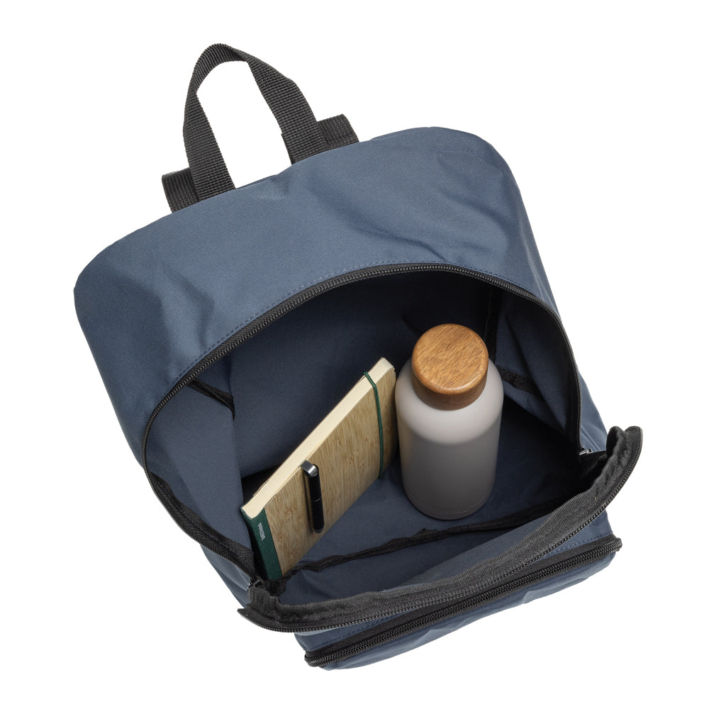 Dillon AWARE™ RPET faltbarer klassischer Rucksack – navy blau