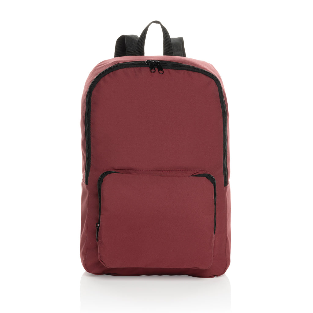 Dillon AWARE™ RPET faltbarer klassischer Rucksack – rot