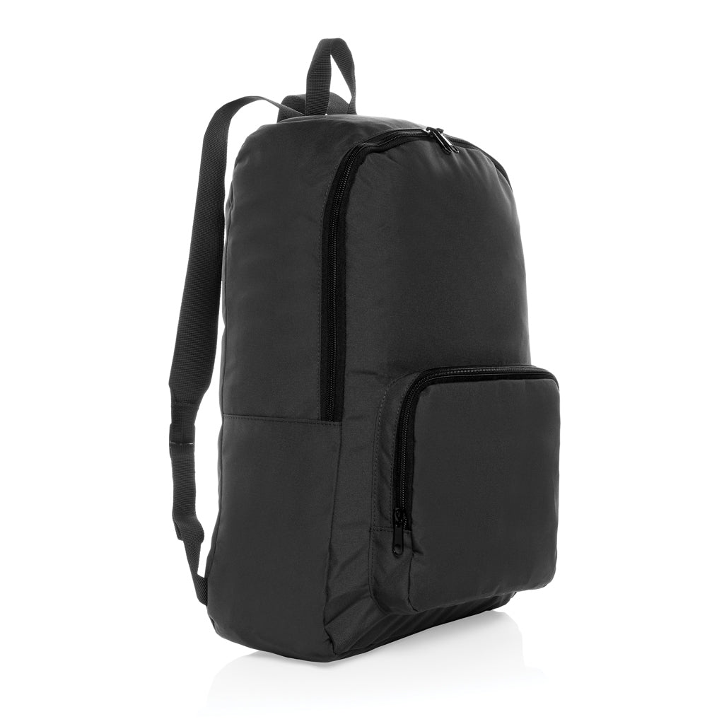 Dillon AWARE™ RPET faltbarer klassischer Rucksack – schwarz