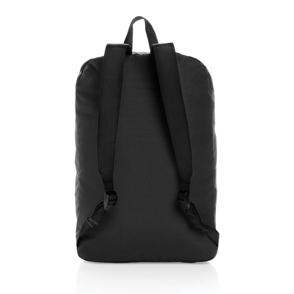 Dillon AWARE™ RPET faltbarer klassischer Rucksack – schwarz