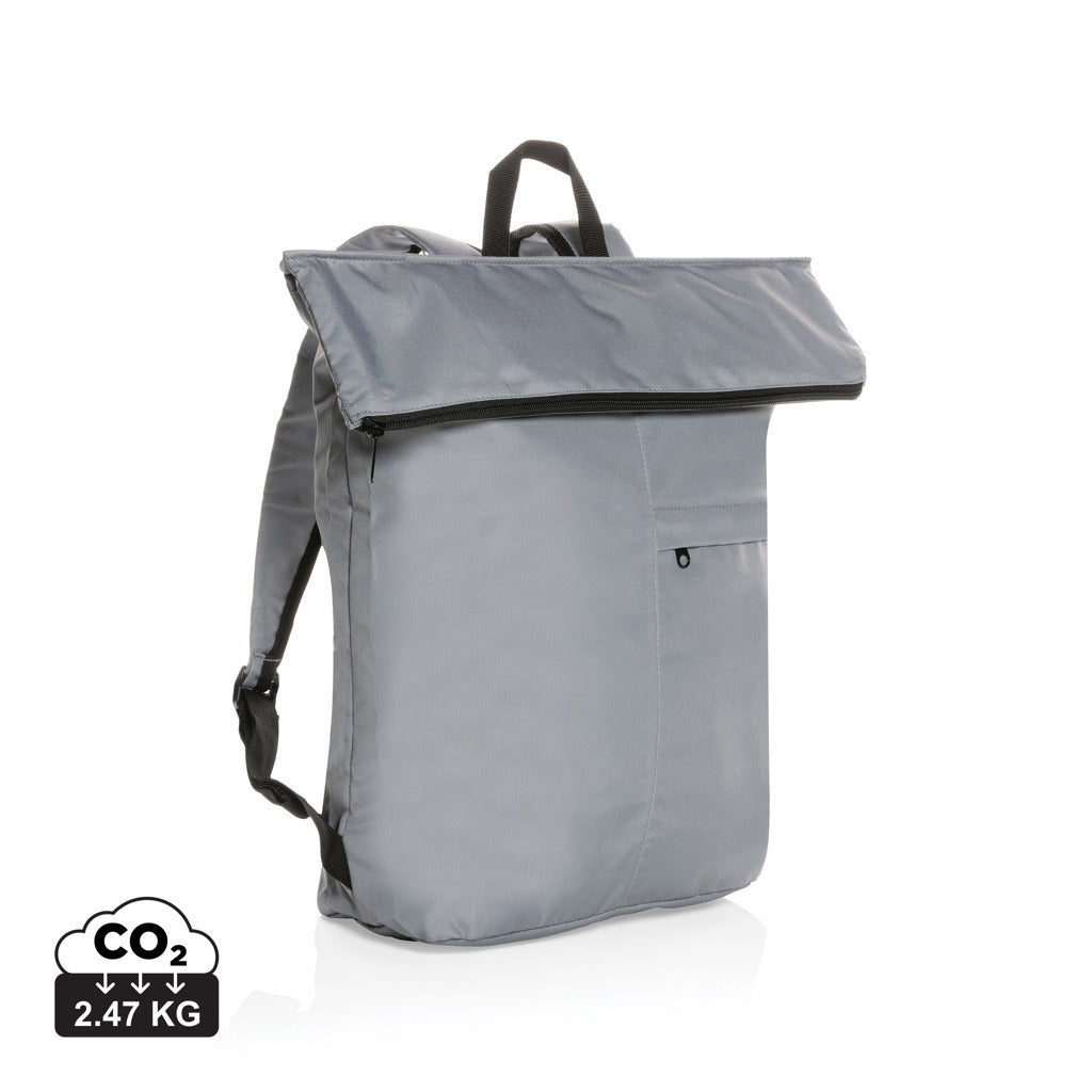 Dillon AWARE™ RPET faltbarer Lightweight-Rucksack – grau