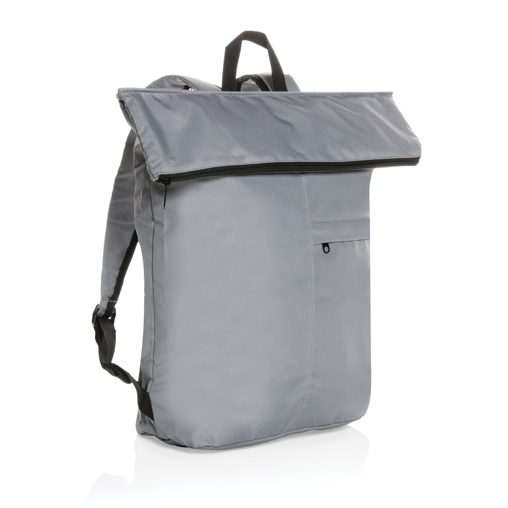 Dillon AWARE™ RPET faltbarer Lightweight-Rucksack – grau