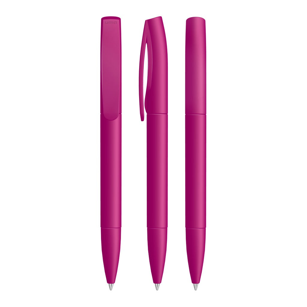 Drehkugelschreiber gedeckt matt, einfarbig – Magenta