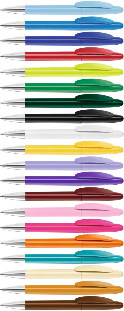 Drehkugelschreiber mit ovalem Clip in 20 Farben – alle Farben