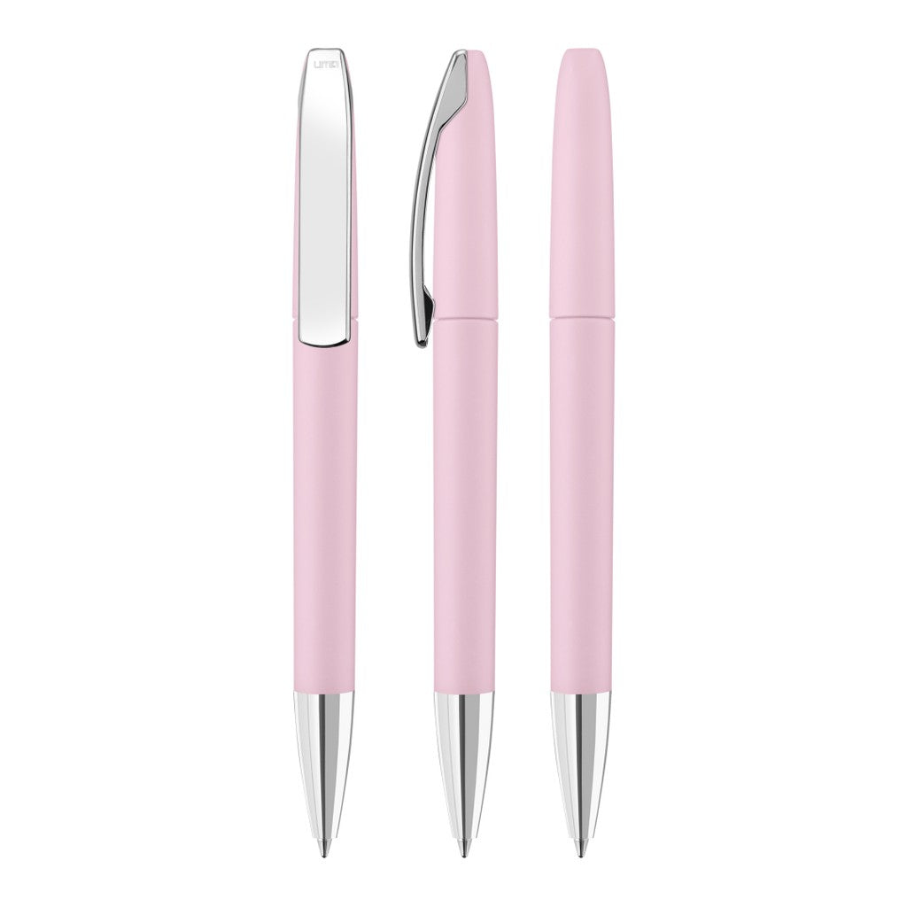 Drehkugelschreiber mit Softtouch Oberfläche – Rosa