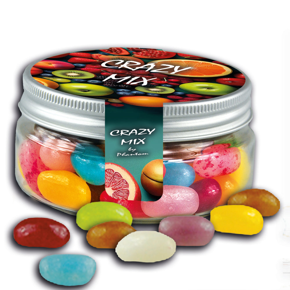 Drops und Jelly Beans in der kleinen Dose – Jelly Beans sauer Mix, ca. 80 g