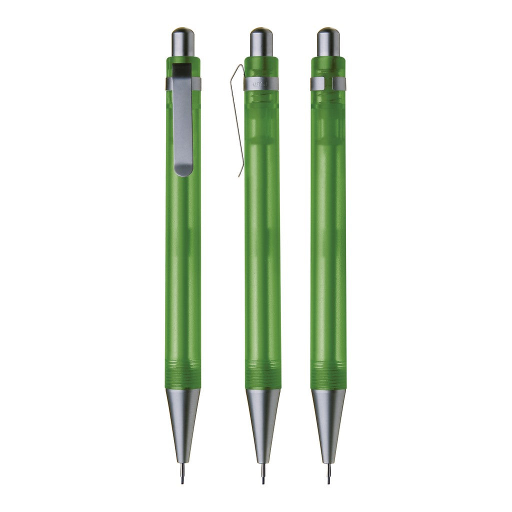Druckbleistift transparent frozen mit Metallspitze – Hellgrün