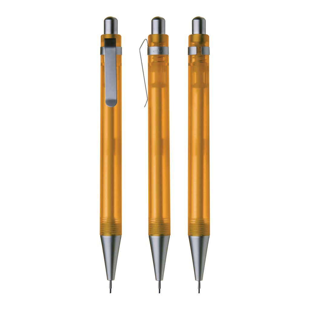 Druckbleistift transparent frozen mit Metallspitze – Ocker