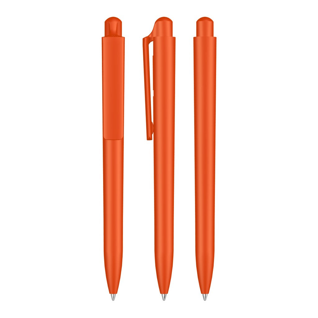 Druckkugelschreiber mit Clipdrücker in 15 Farben – Orange