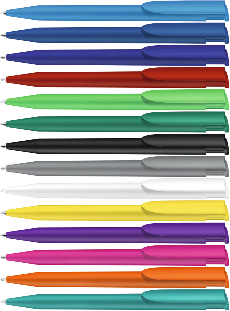 Druckkugelschreiber mit glänzendem Drückknopf – alle Farben